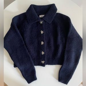 Zara festive knit cardigan